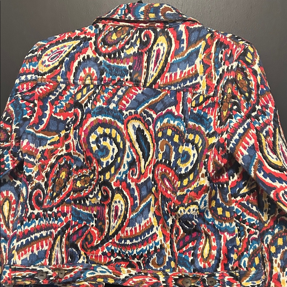 Ruby Rd. Multicolor Paisley Jean Jacket - image 7